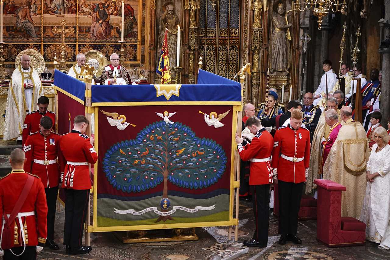 Prince William seals dad King Charles’ coronation with a kiss as he vows loyalty to his father