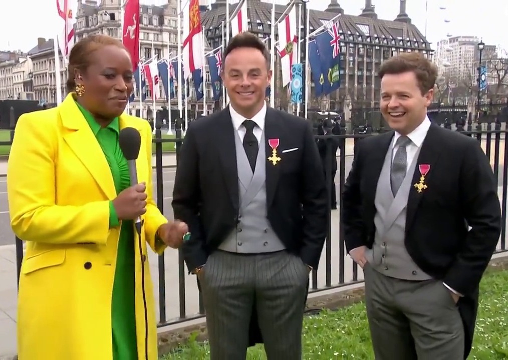 ITV News gatecrashed by Ant and Dec as they interrupt Charlene White during Coronation coverage