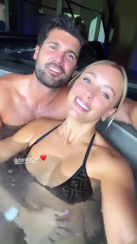 Towie’s Amber Turner shows ex Dan Edgar what he’s missing in see-through dress as she shows off abs