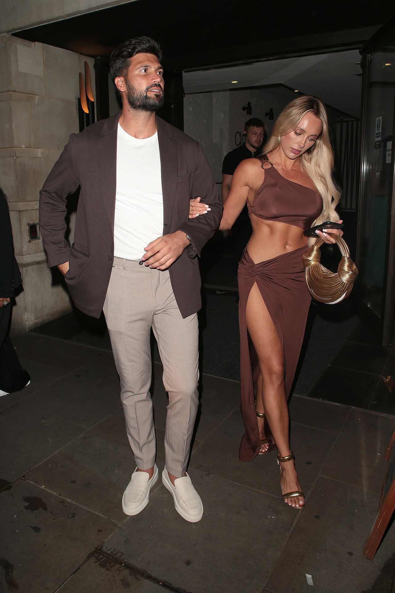 Towie’s Amber Turner shows ex Dan Edgar what he’s missing in see-through dress as she shows off abs