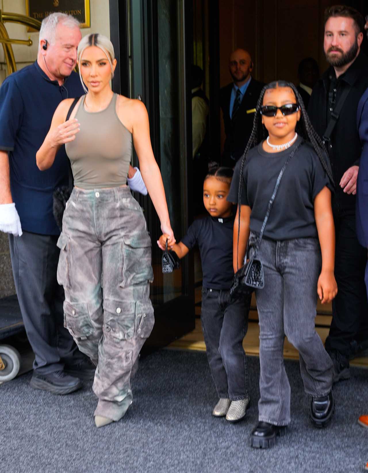 Kim Kardashian rolls her eyes and pouts in North West’s new TikTok after 9-year-old makes major complaint