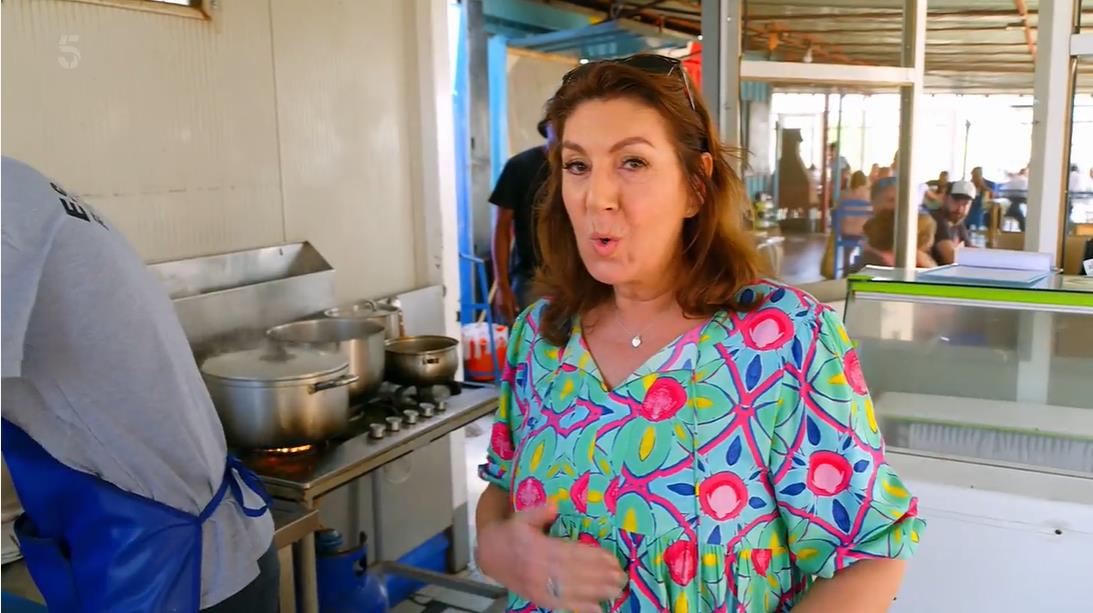 Jane McDonald sends fans wild as she spontaneously bursts into song while riding a bike in Cape Verde