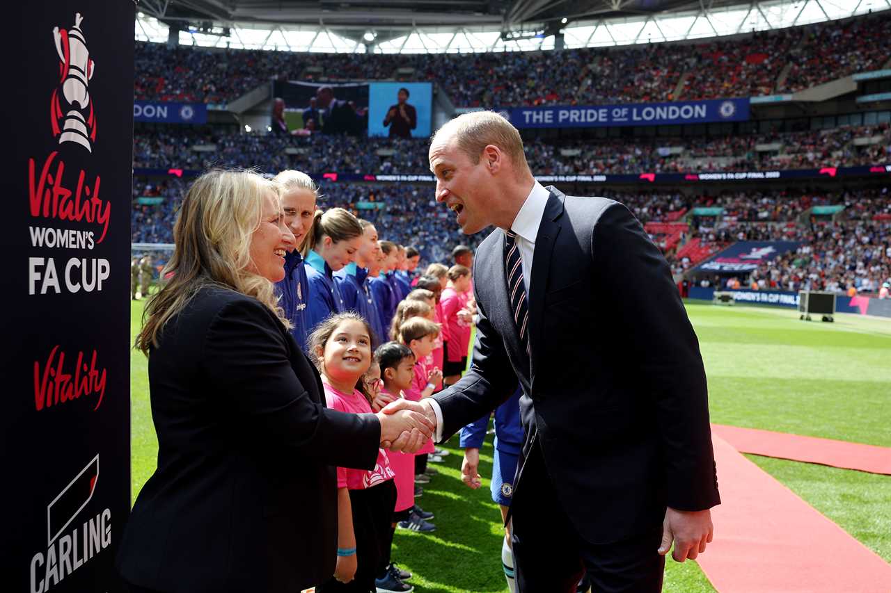 Chelsea 1 Man Utd 0: Sam Kerr strike secures Blues’ third Women’s FA Cup as world record set in front of Prince William