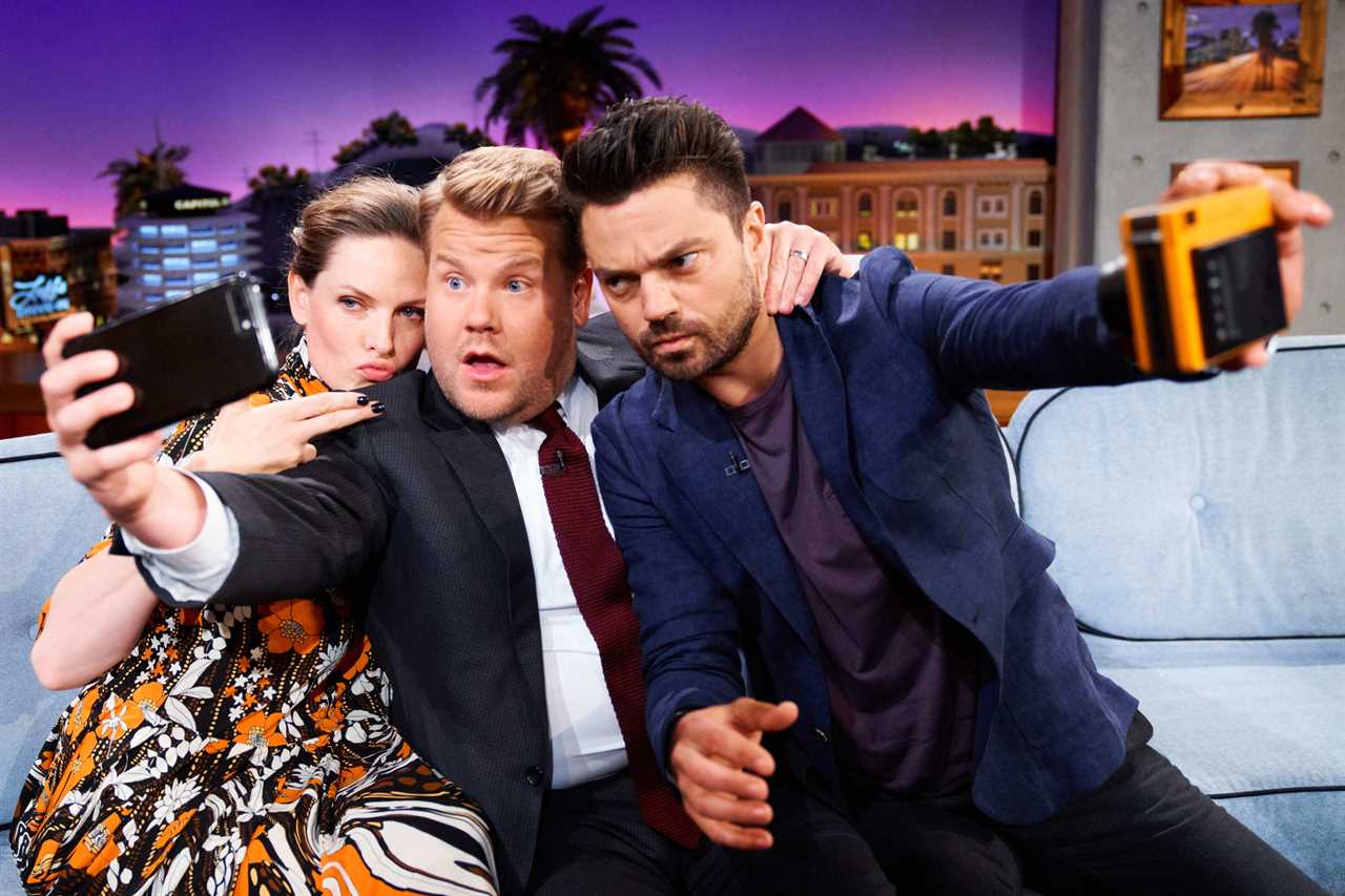 Ex-talk show star James Corden relives old times with fellow History Boys pal Dominic Cooper