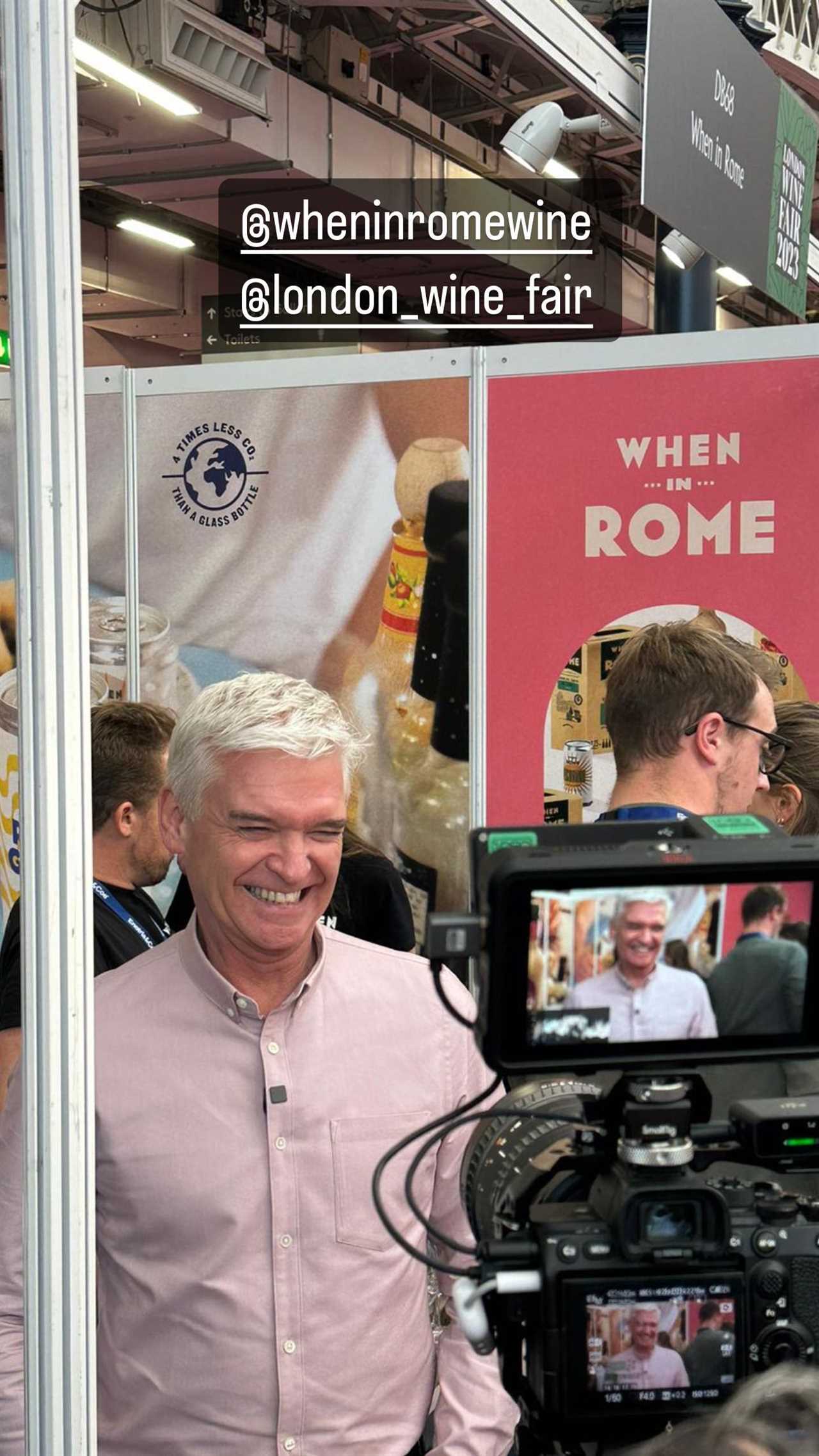 Phillip Schofield drowns his sorrows as he turns to his second career at a wine fair amid This Morning drama