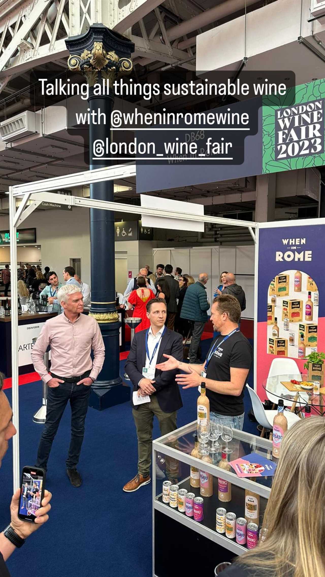 Phillip Schofield drowns his sorrows as he turns to his second career at a wine fair amid This Morning drama