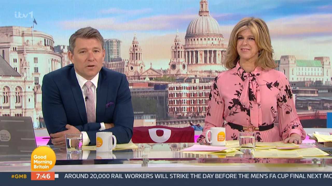 GMB’s Kate Garraway and Ben Shephard dramatically stop live show to say emotional goodbye to colleague