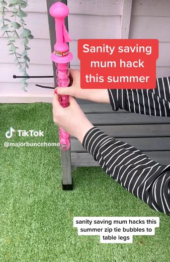 People call me the queen of mum hacks – my lazy tip stops kids spilling bubble wands & it’ll take you seconds