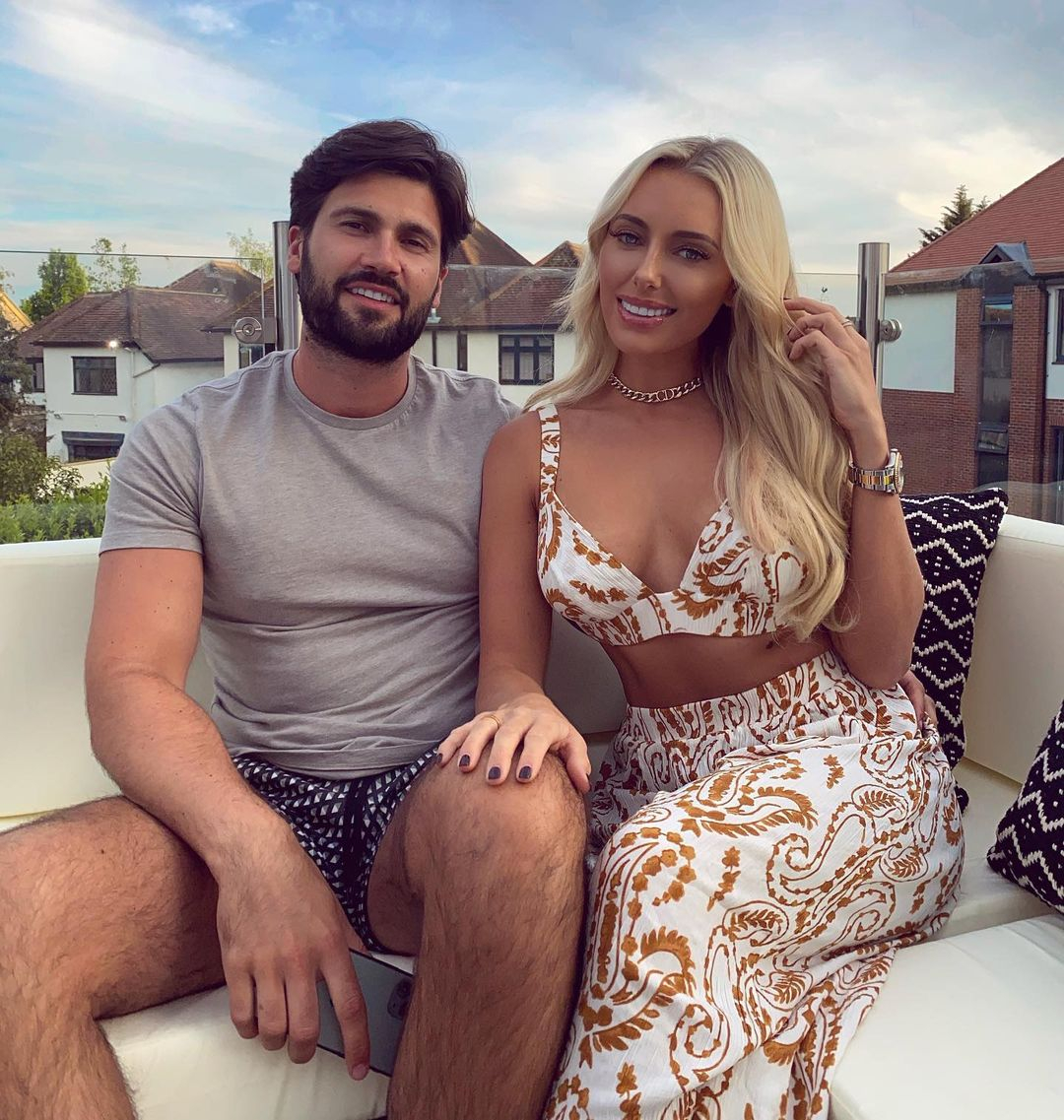Towie’s Amber Turner shows ex Dan Edgar what he’s missing as she poses in white see-through dress