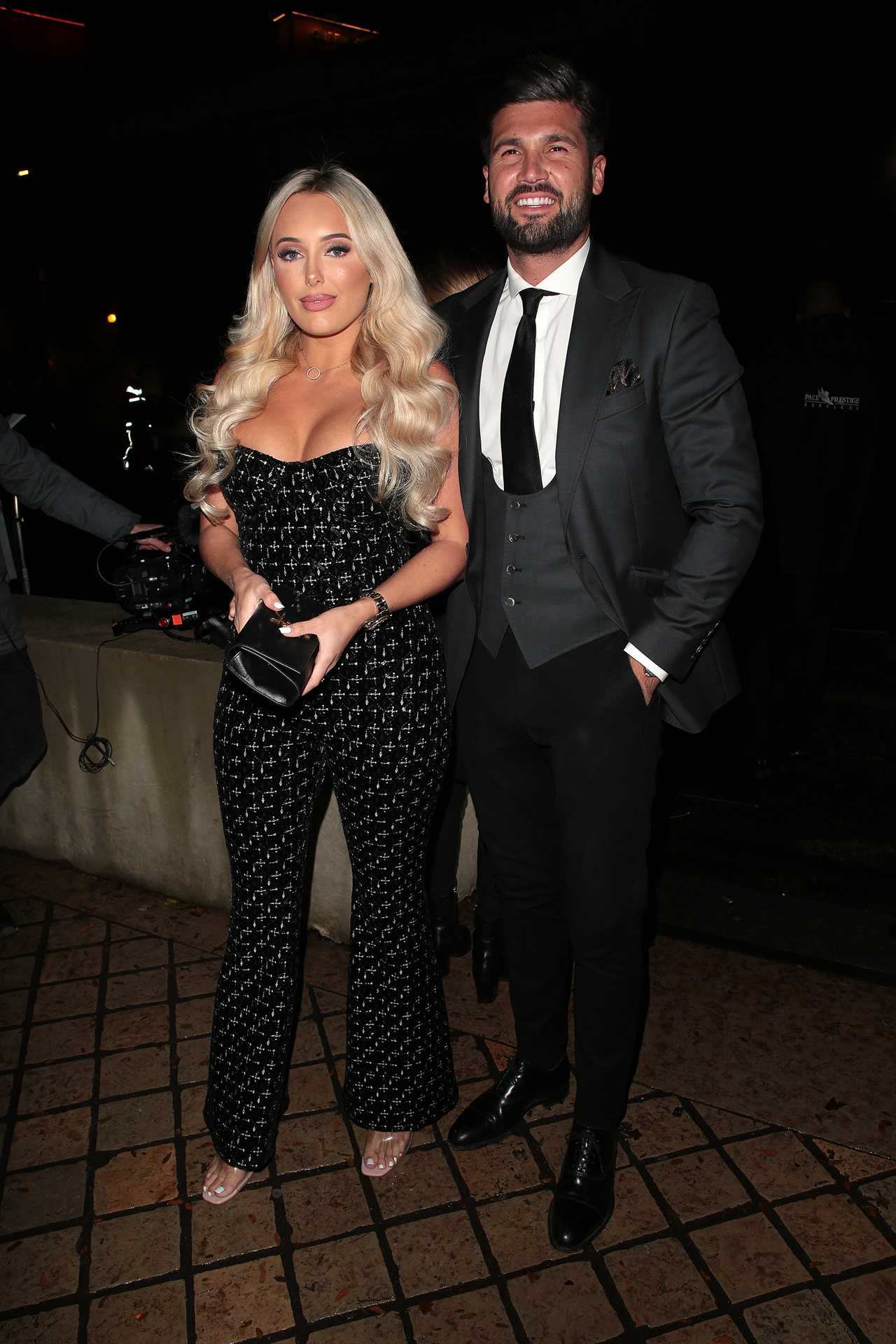 Towie’s Amber Turner goes braless in white dress as she shows Dan Edgar what he’s missing