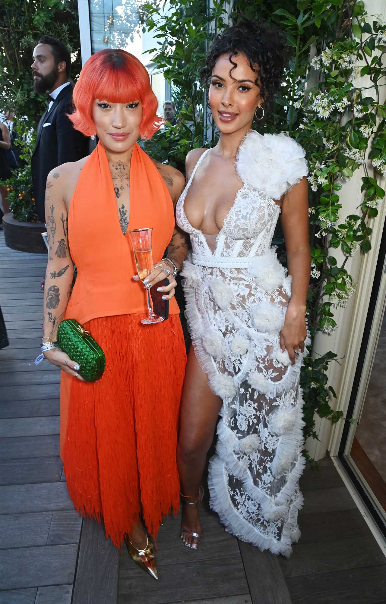 Maya Jama poses braless in see-through outfit as stunning Love Island host joins stars at Vogue party in Cannes