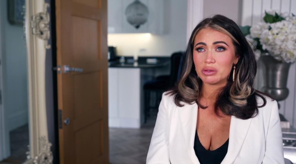 Amy Childs breaks down in tears and sobs as she reveals moment baby ‘nearly died’