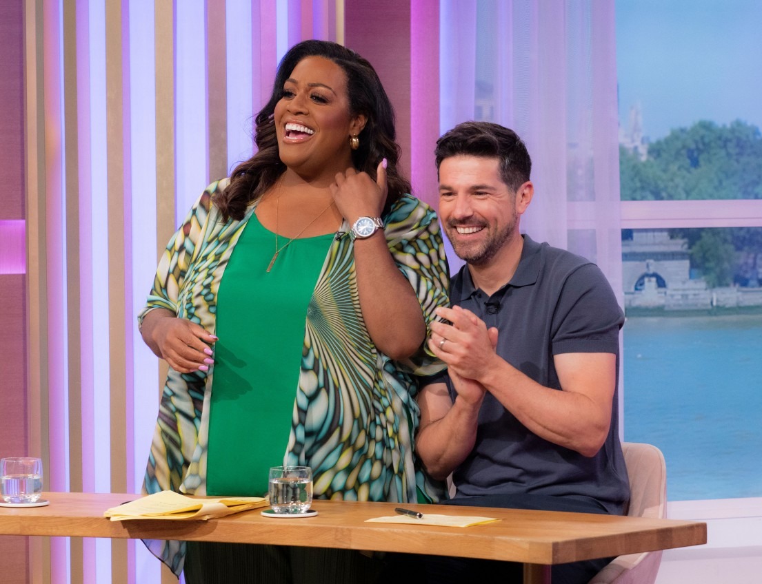 Editorial use only Mandatory Credit: Photo by Ken McKay/ITV/Shutterstock (13929563aw) Alison Hammond, Craig Doyle 'This Morning' TV show, London, UK - 24 May 2023
