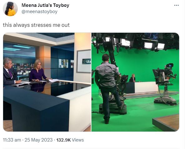 ITV News viewers stunned as they learn mind-boggling reality of studio from behind-the-scenes pic