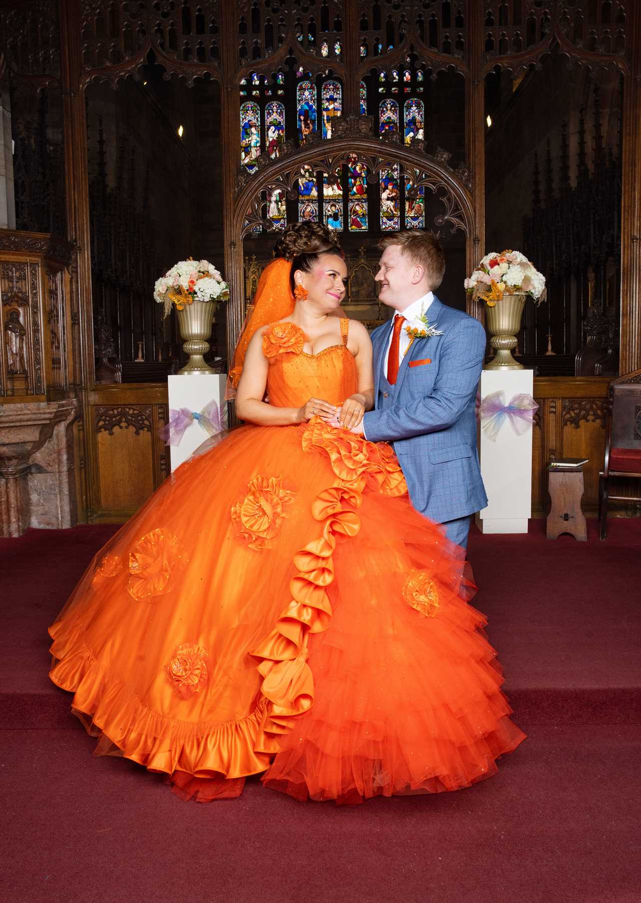 Coronation Street’s Dolly-Rose Campbell reveals secret celeb who designed Gemma’s garish orange wedding dress