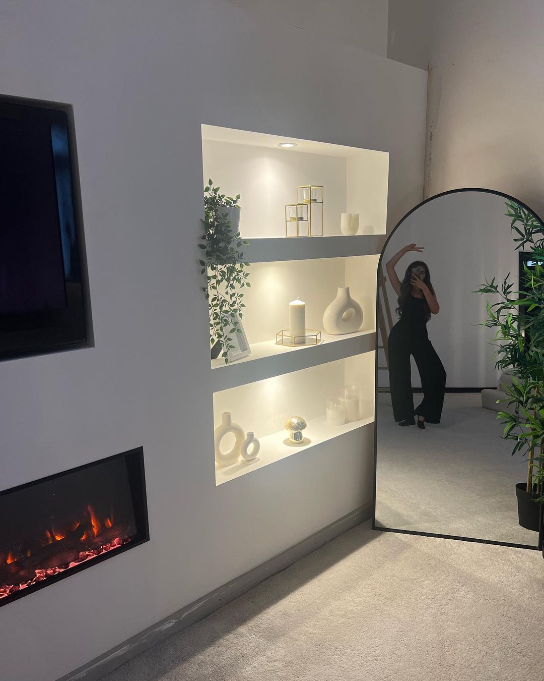Geordie Shore star Chloe Ferry shows off incredible new lounge at £1m mansion with fireplace and flat screen TV