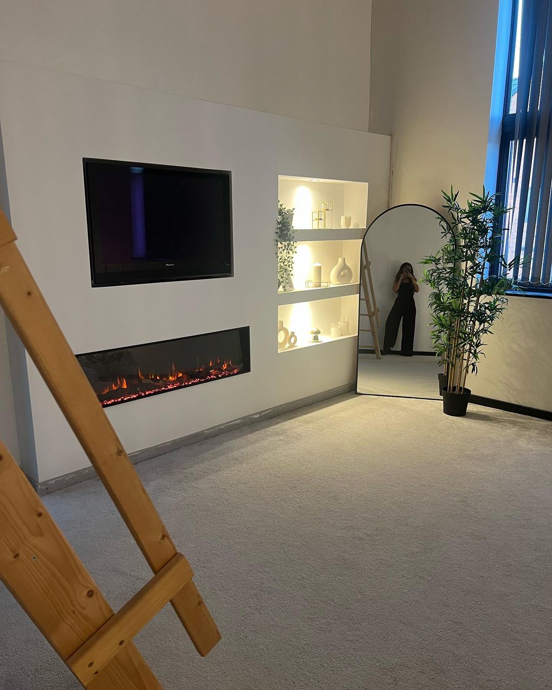Geordie Shore star Chloe Ferry shows off incredible new lounge at £1m mansion with fireplace and flat screen TV