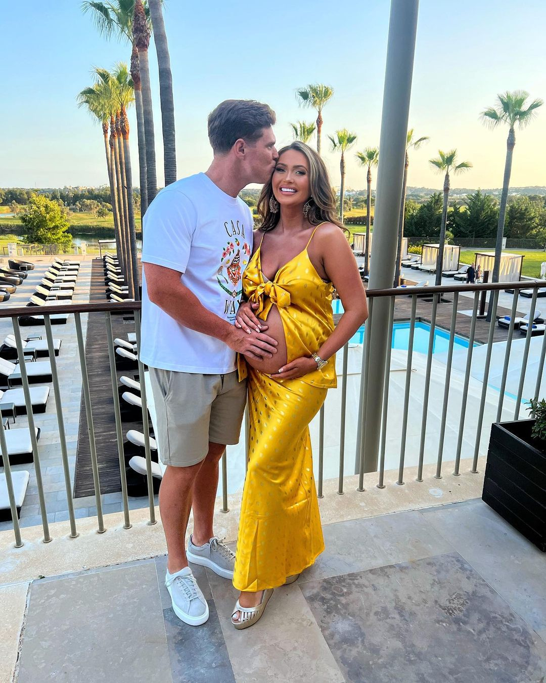 Inside Charlotte Dawson’s last holiday as a family of three to Portugal as she prepares to give birth to second child