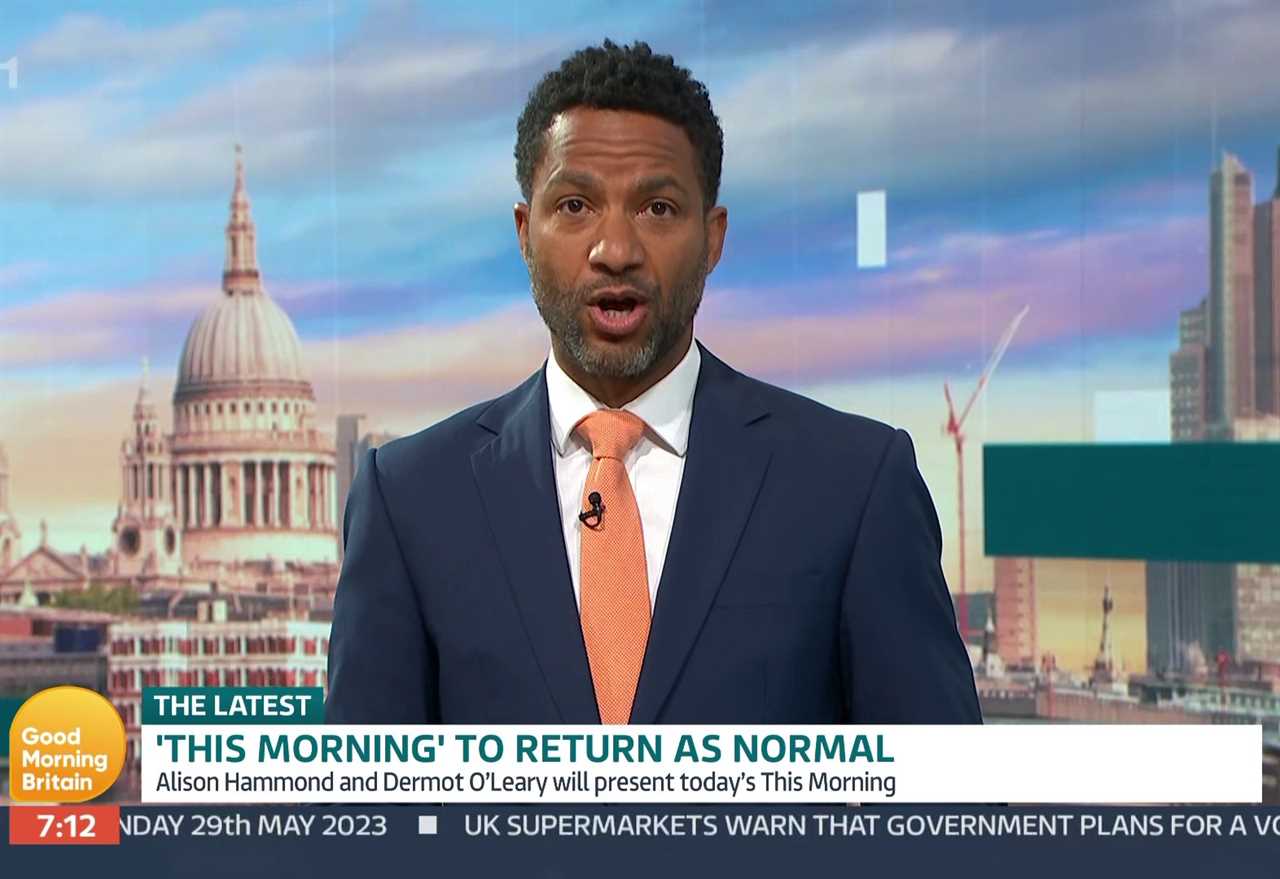 Good Morning Britain newsreader makes announcement about today’s This Morning