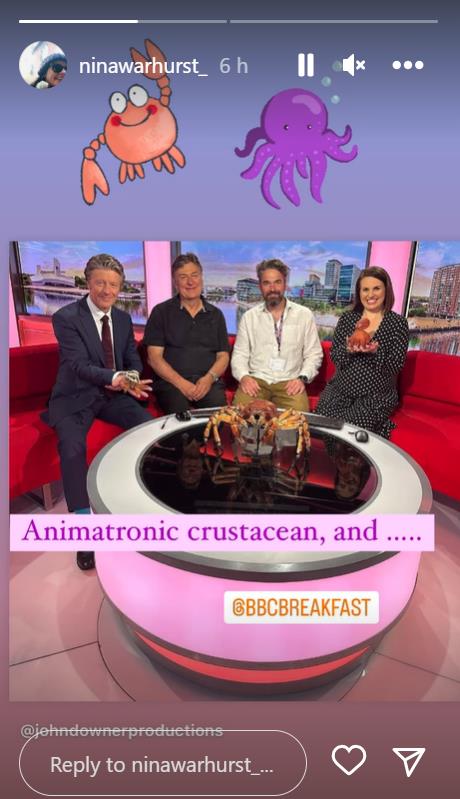 BBC Breakfast’s Nina Warhurst compares herself to a ‘beached whale’ as she shows off massive baby bump