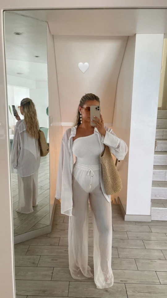 Love Island’s Molly-Mae Hague looks all partied out as she stuns in white swimsuit on wild hen do