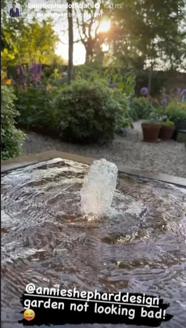 GMB’s Ben Shephard gives fans a glimpse of his stunning garden with water feature and wild flowers