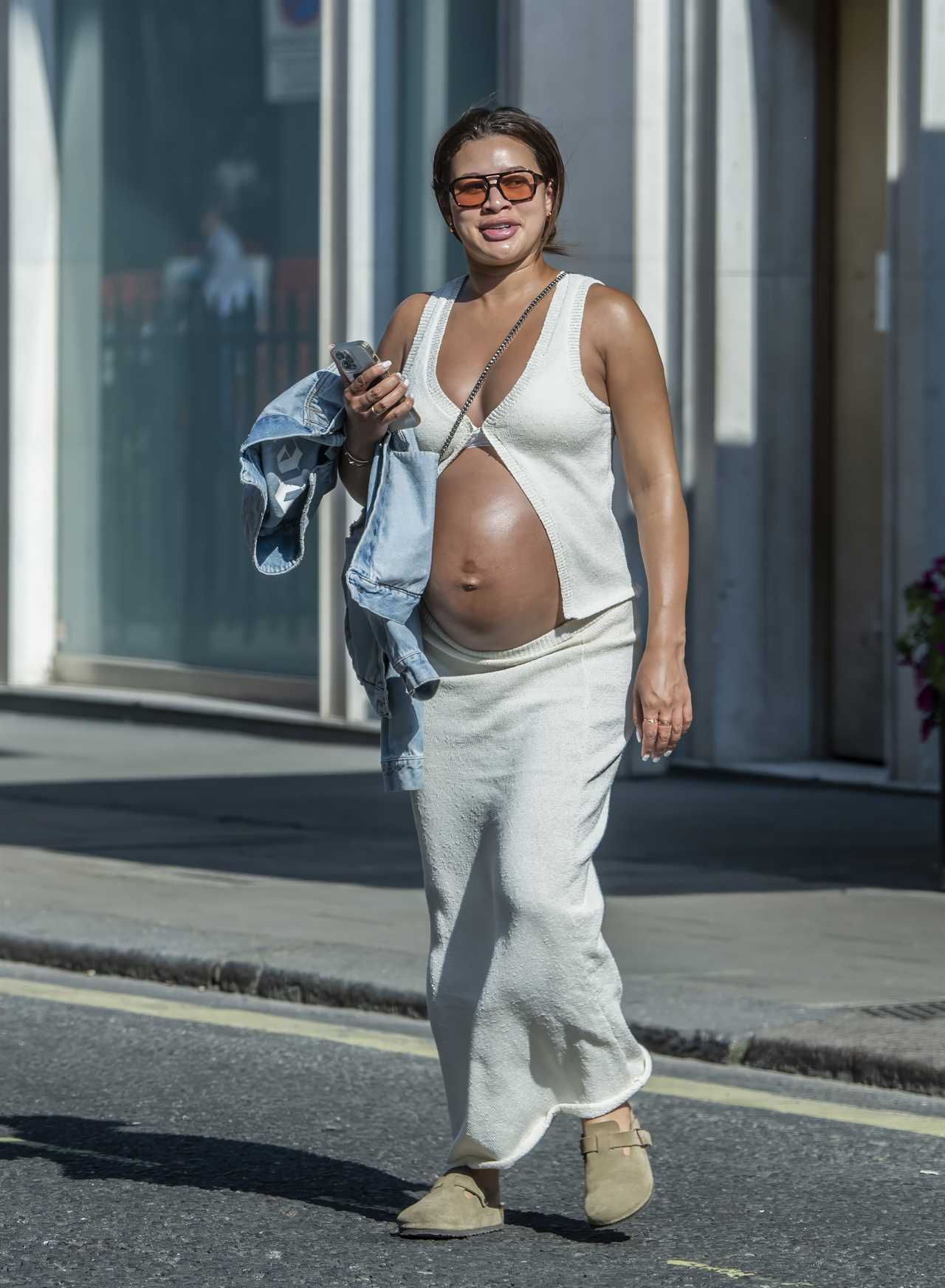 Love Island’s Montana Brown shows off huge bump as she counts down to birth of first baby