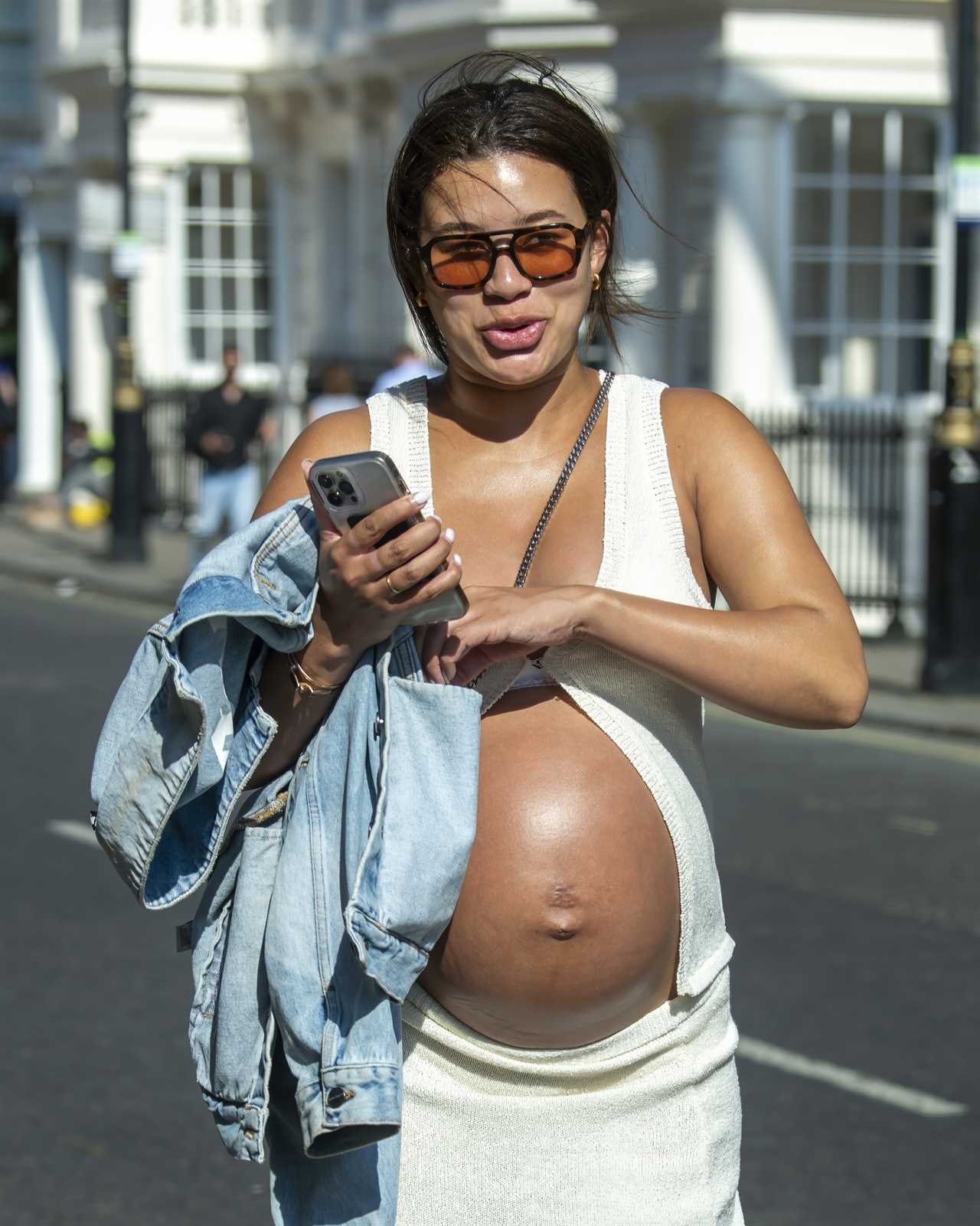 Love Island’s Montana Brown shows off huge bump as she counts down to birth of first baby