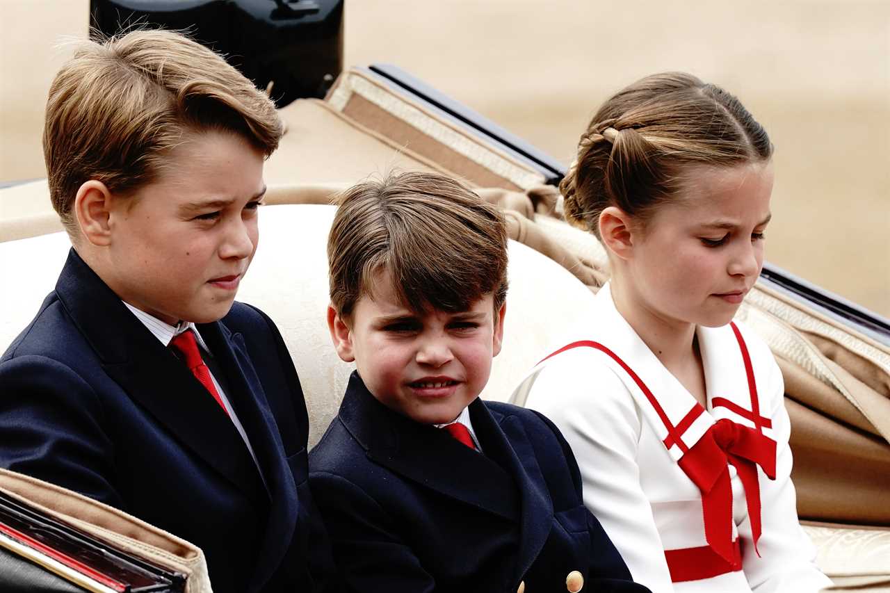 Prince Louis steals the show again as cheekiest royal holds his nose, pulls a face and fidgets with his hair