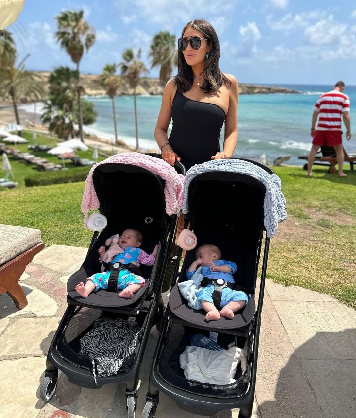 Amy Childs shows off amazing post-baby body 10 weeks after birth of twins