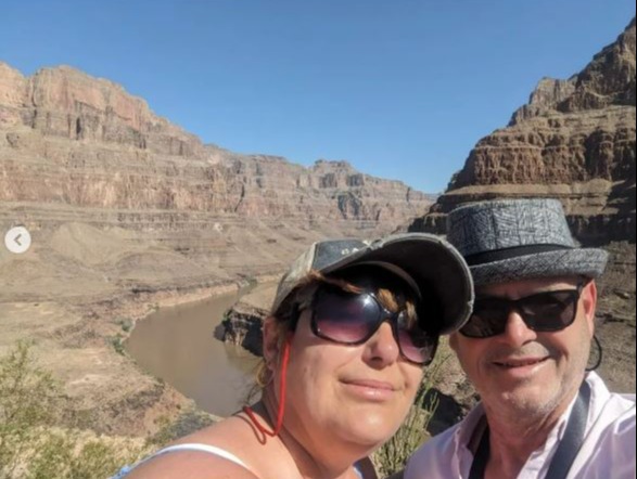 Gogglebox stars look worlds away from the sofa as they cosy up with ‘Elvis’ and pose at the Grand Canyon