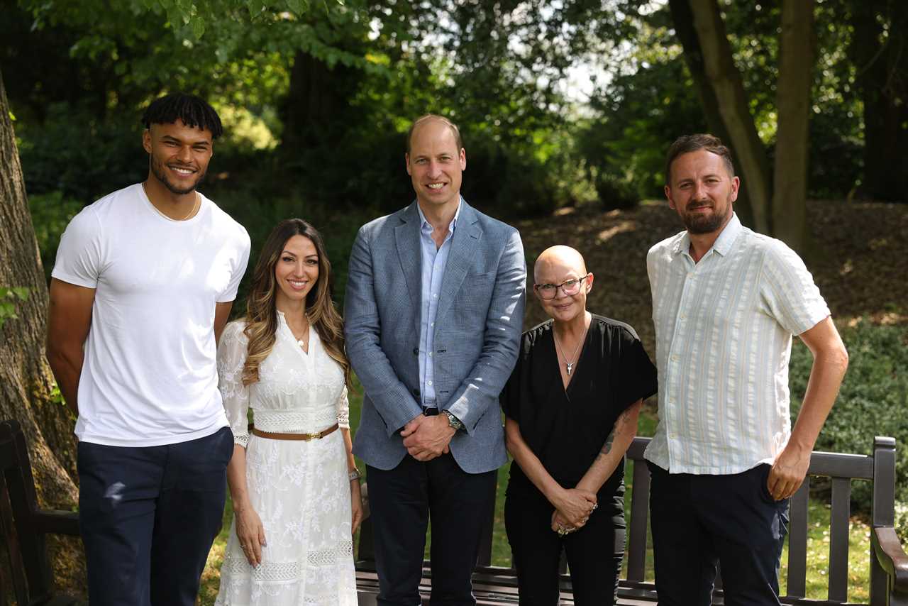 Heart-warming moment Prince William hugs TV star Gail Porter as he launches new project to end homelessness