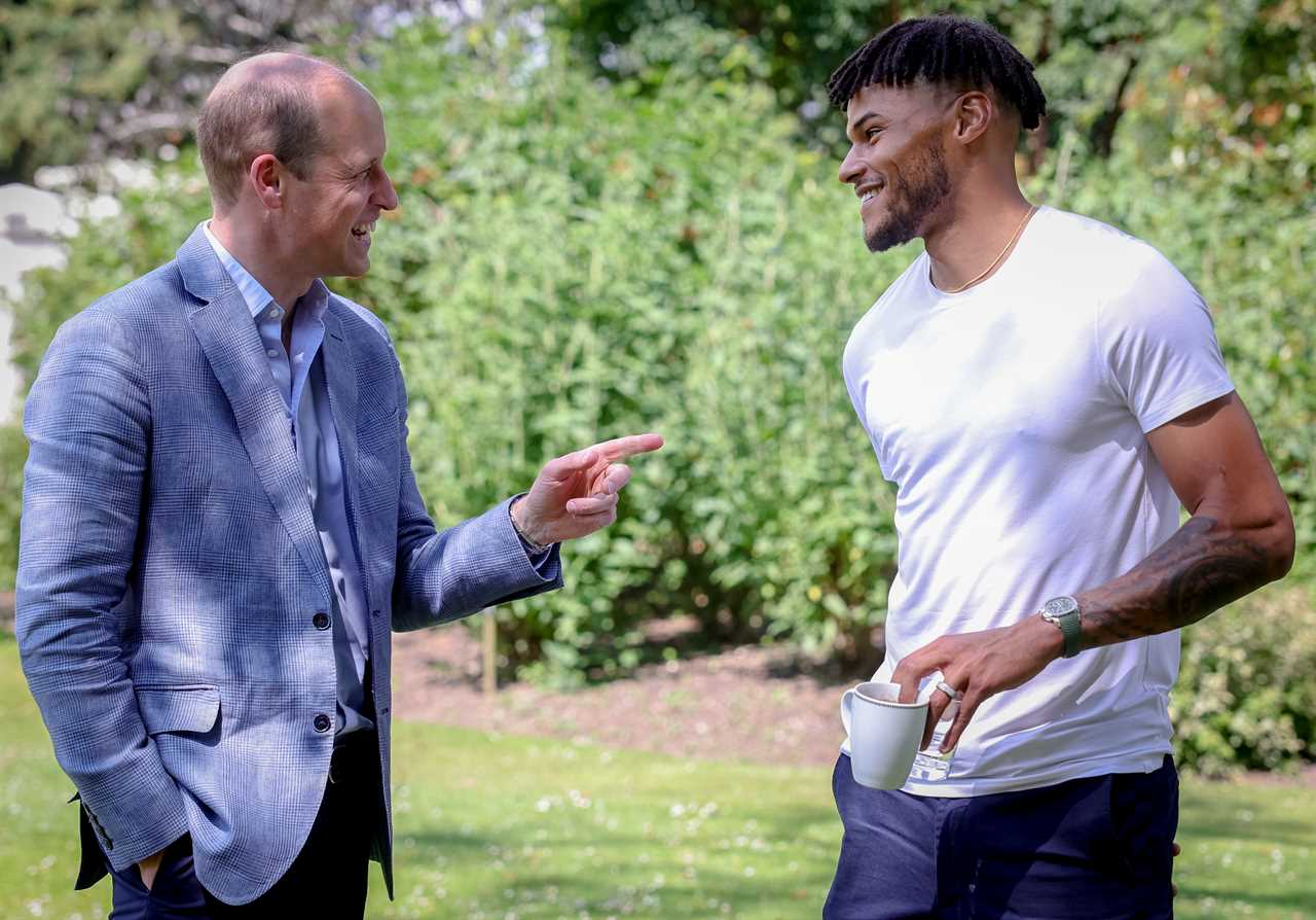 Heart-warming moment Prince William hugs TV star Gail Porter as he launches new project to end homelessness