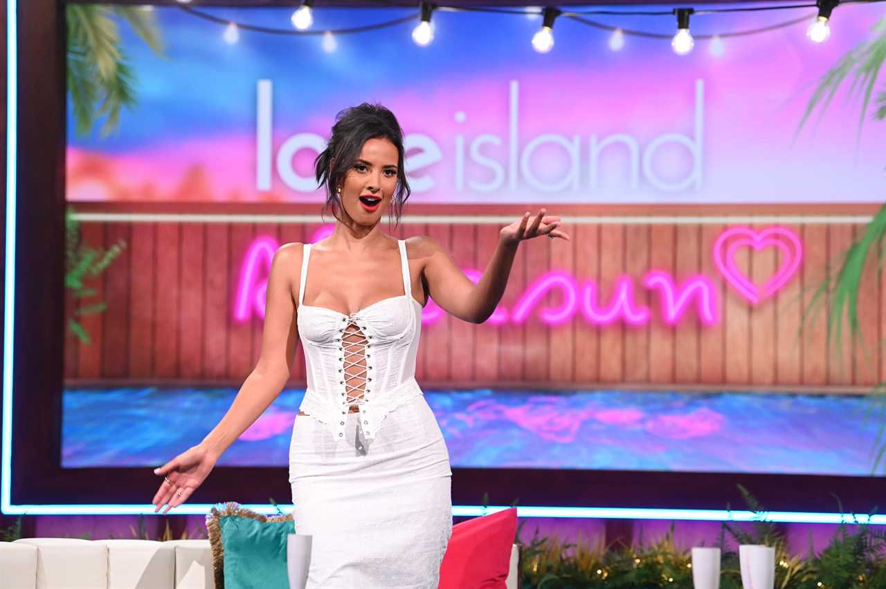 Maya Jama wows in very sexy sheer corset as she hosts Love Island’s Aftersun