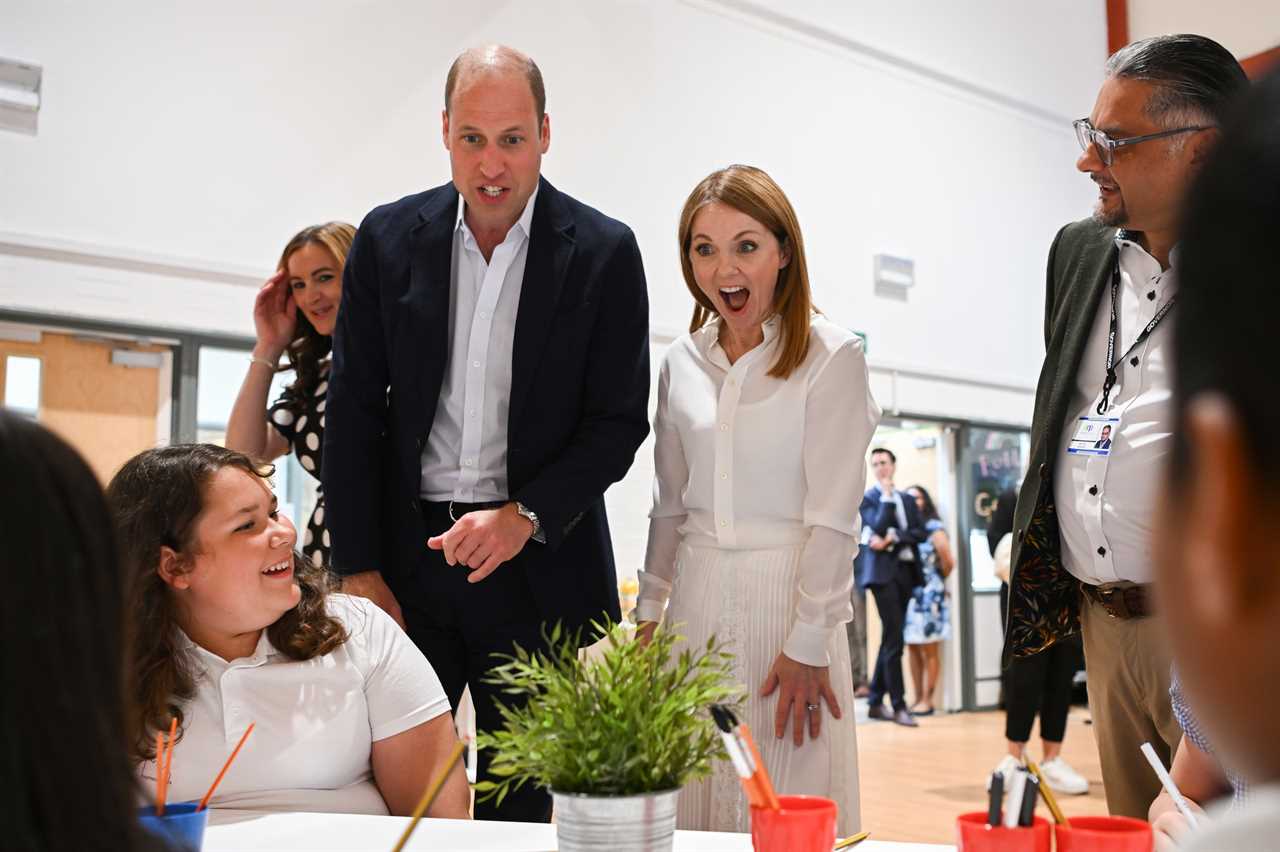 Prince William hugs Geri Horner as he calls £500k anti-homelessness scheme a ‘legacy’ to his mother