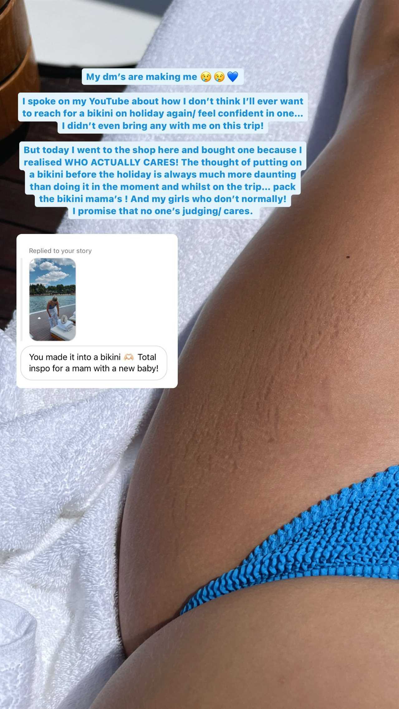 Molly-Mae poses in a bikini and shows off her stretch marks – weeks after saying she’d NEVER wear one again