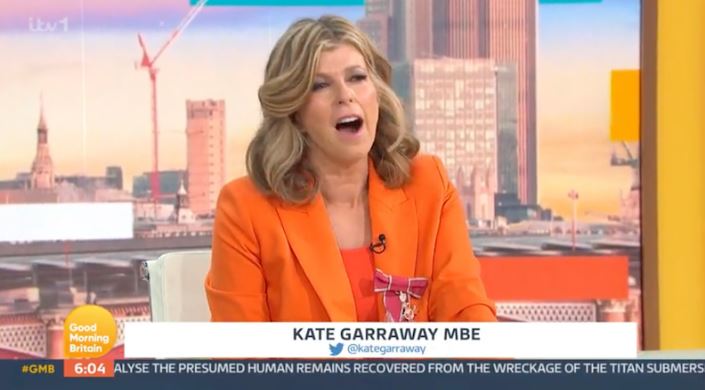 Kate Garraway reveals sick husband Derek Draper ‘burst into tears’ after she was given MBE by Prince William