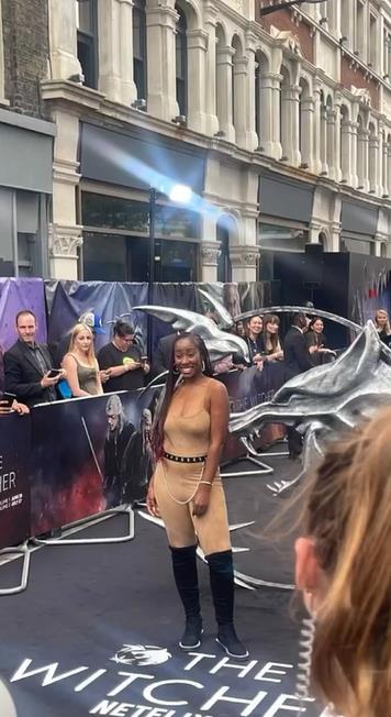 A Place in the Sun’s Scarlette Douglas leaves fans hot under the collar in skintight catsuit at Netflix party