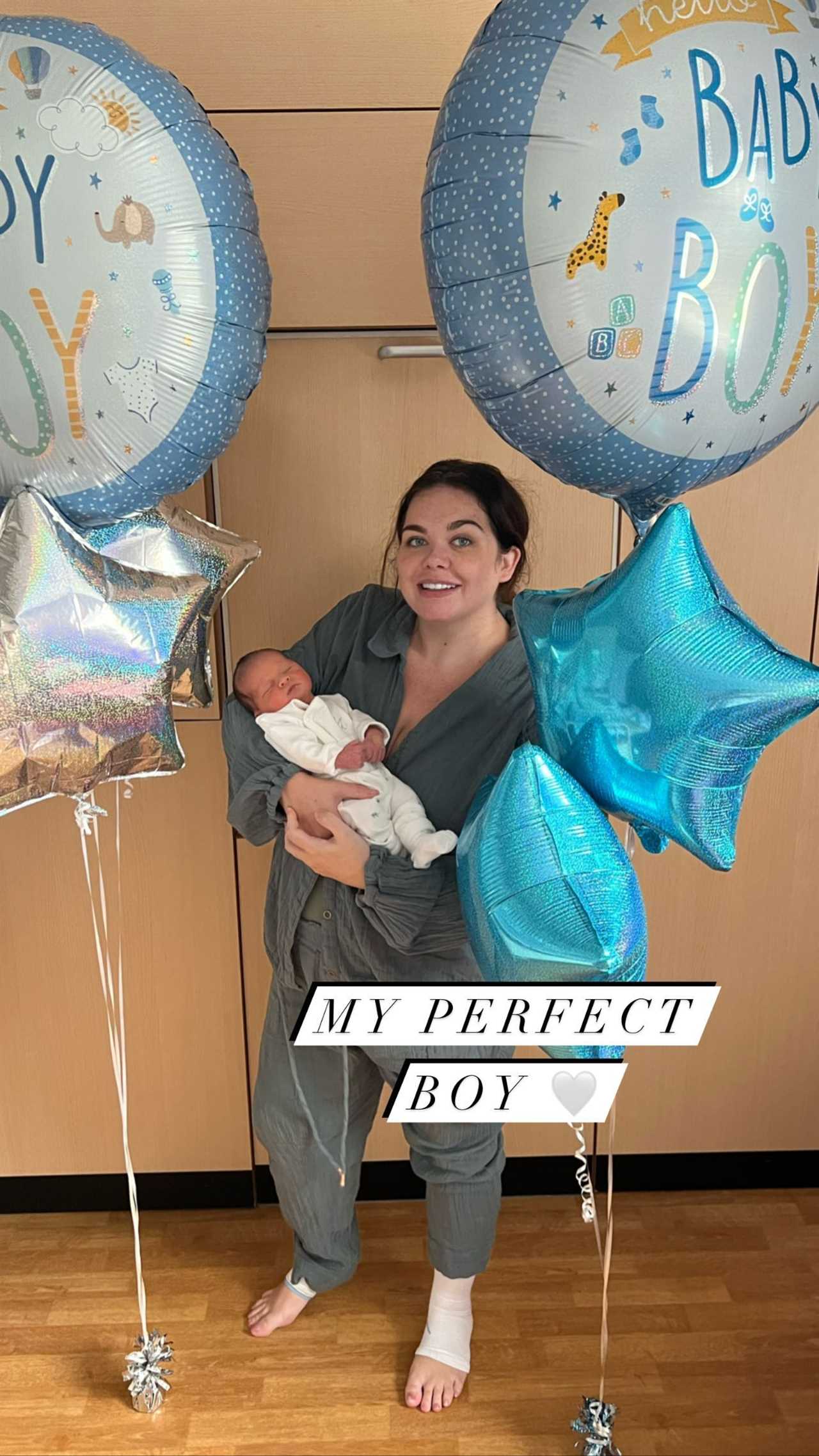 Scarlett Moffatt reveals adorable new pic of her son after revealing quirky name saying ‘I can’t stop crying’