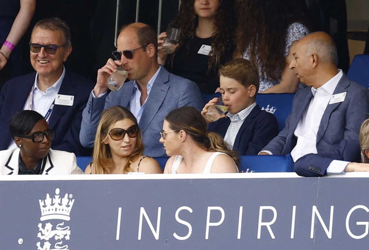 Prince George tucks into pizza as he joins William to watch Ashes test at Lord’s – and everyone’s saying the same thing