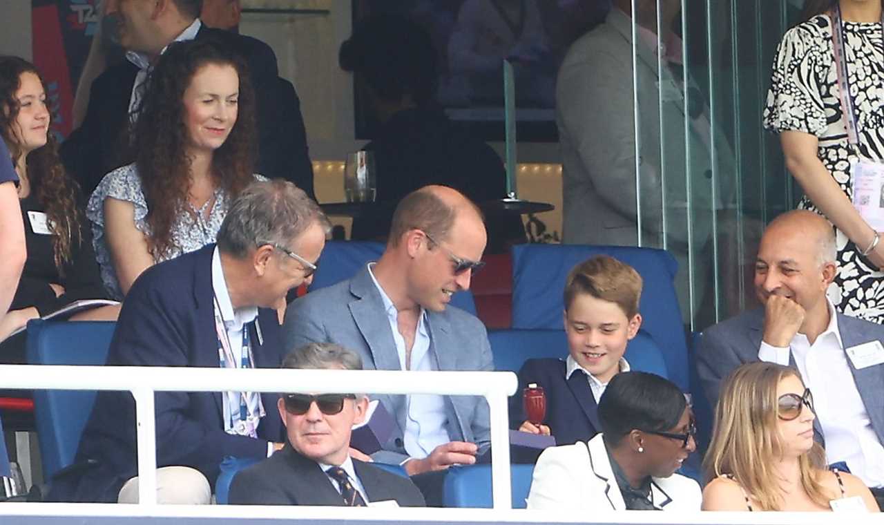 Prince George tucks into pizza as he joins William to watch Ashes test at Lord’s – and everyone’s saying the same thing