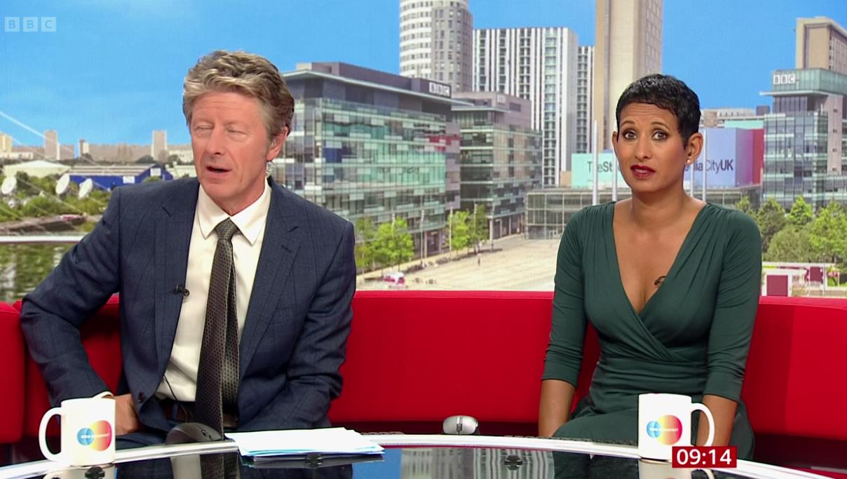 Naga Munchetty wows BBC Breakfast viewers in stylish plunging dress