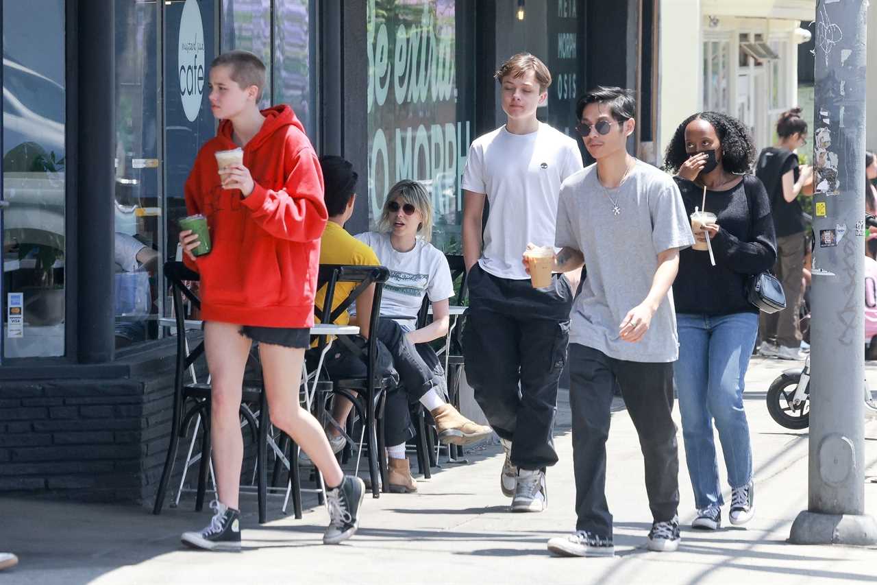 Angelina Jolie and Brad Pitt’s kids Shiloh, 17, Zahara, 18, Pax, 19, and Knox, 14, enjoy rare sibling outing together