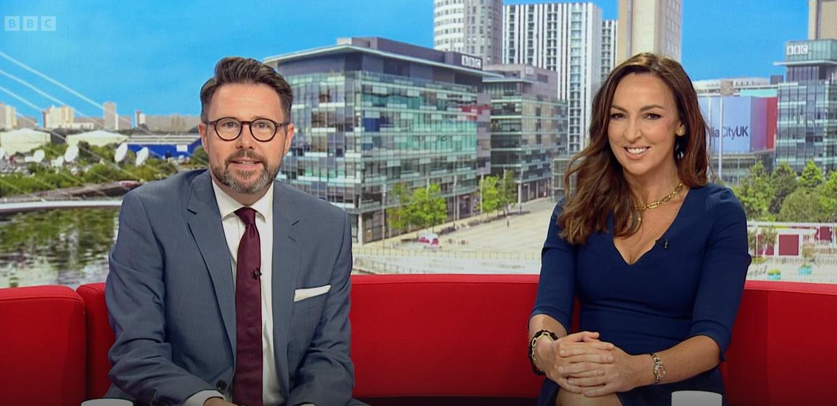 BBC Breakfast’s Sally Nugent brings the glamour in plunging dress as fans gush ‘best dressed woman on telly!’