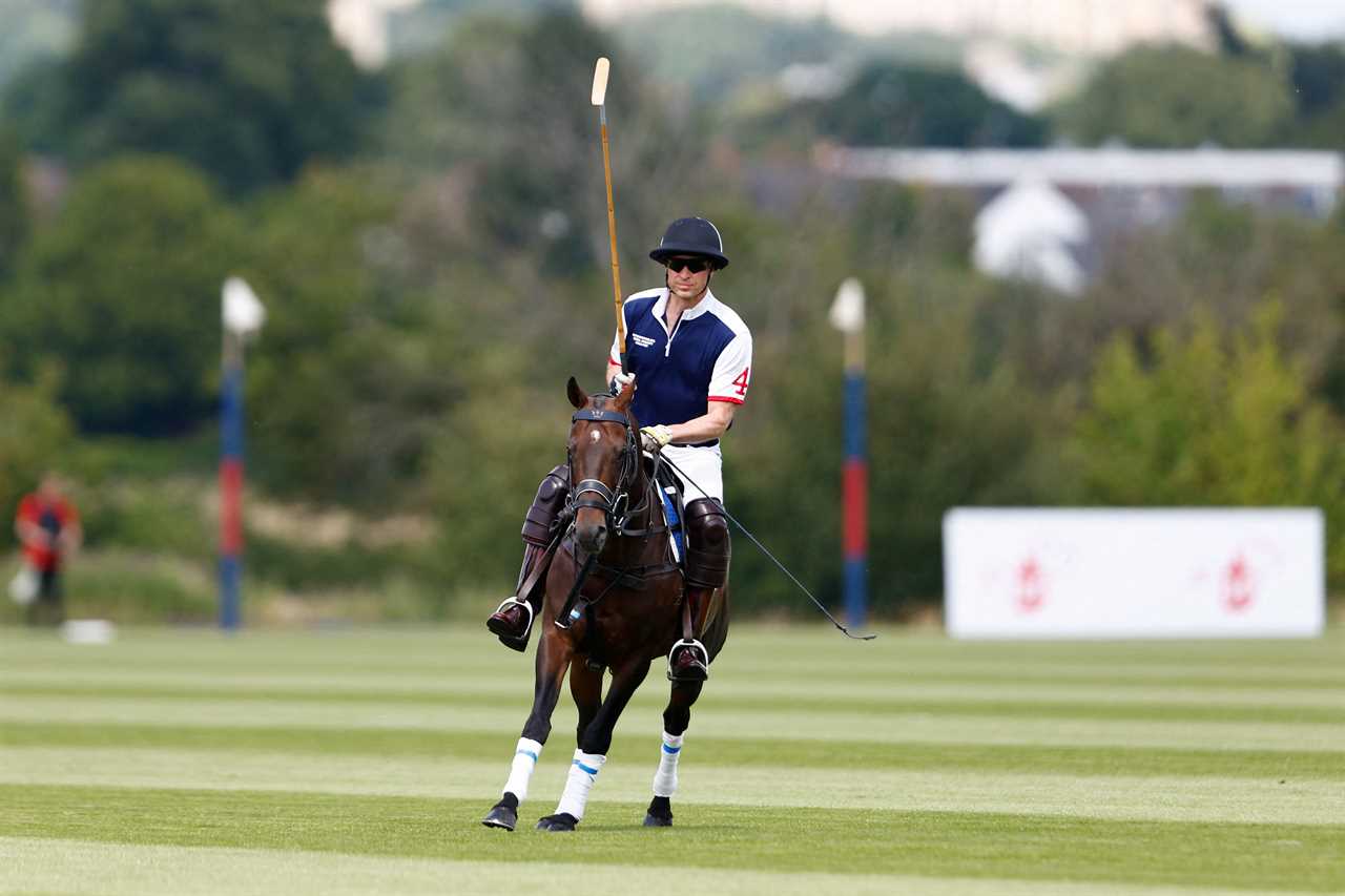 Princess Kate and Prince William look loved up as she cheers him on at charity polo match