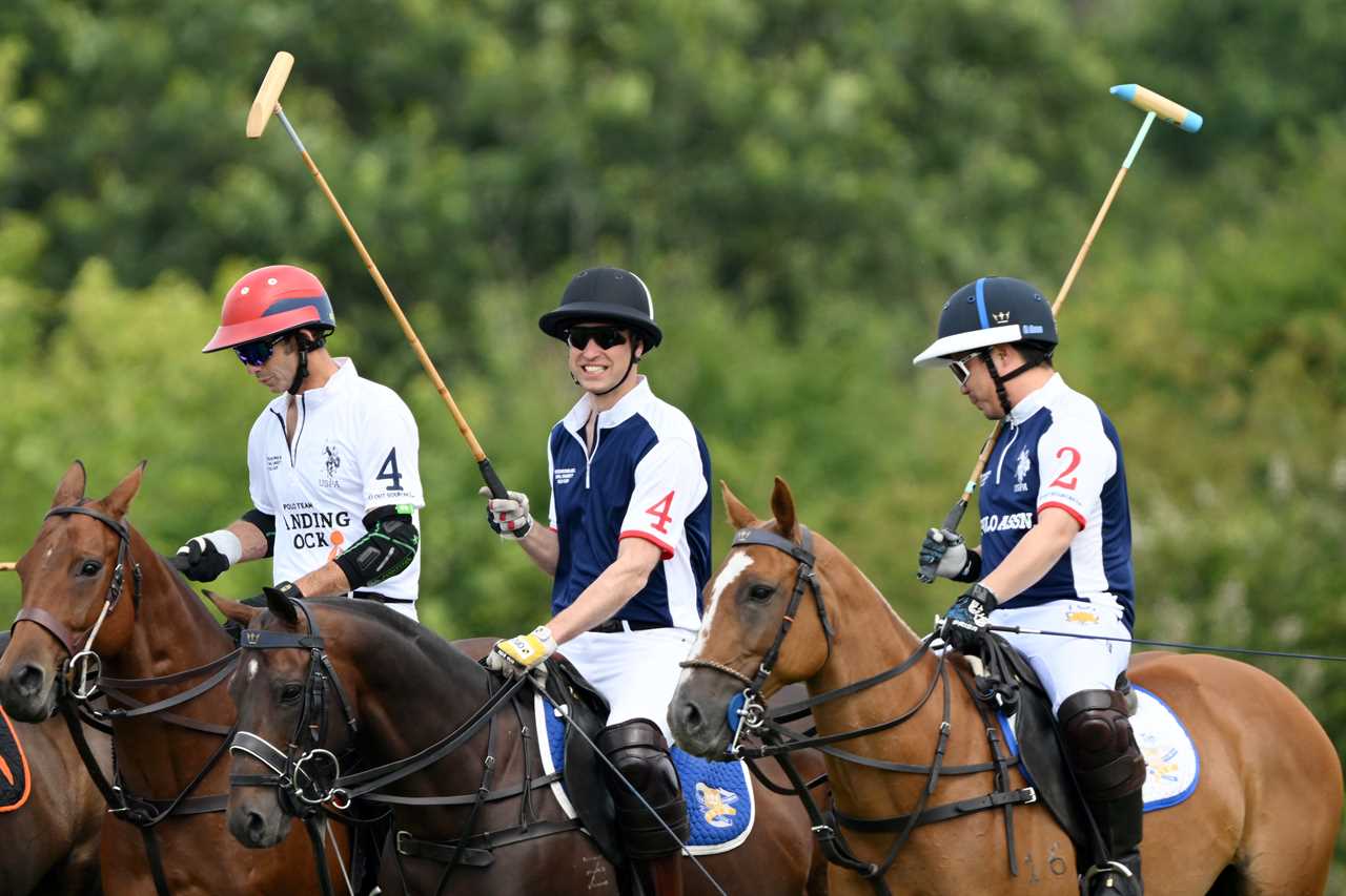 Princess Kate and Prince William look loved up as she cheers him on at charity polo match