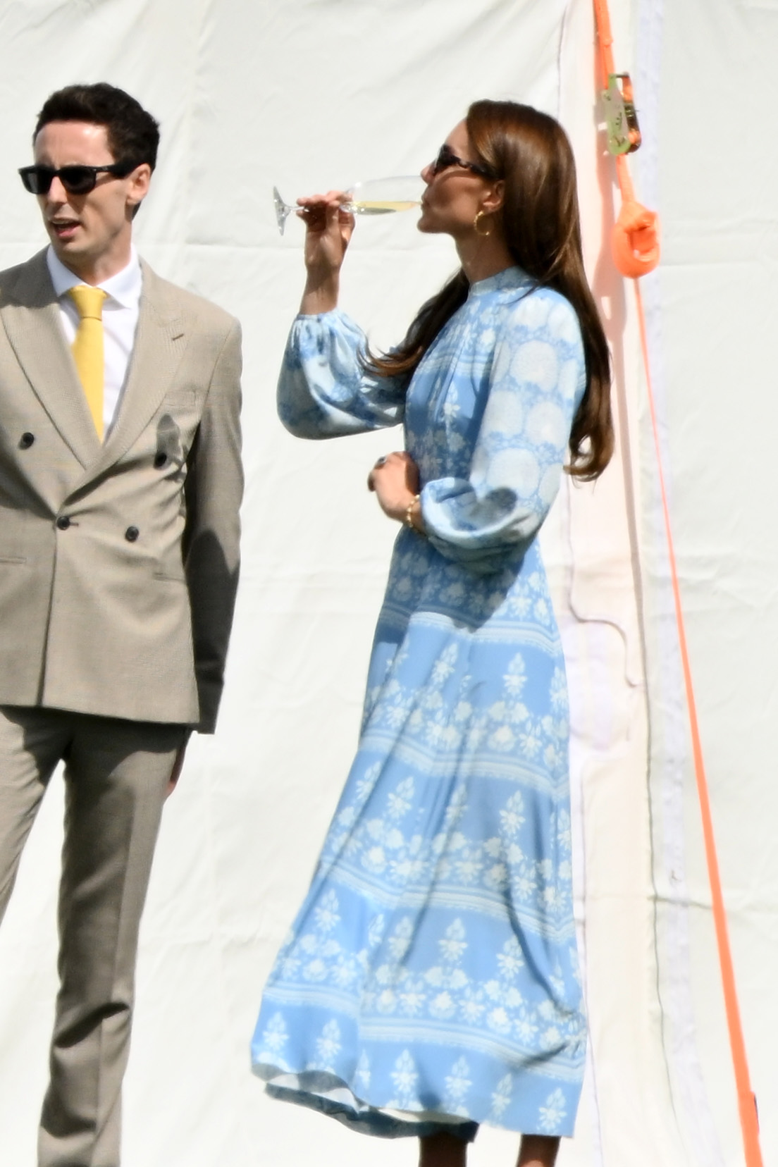 Princess Kate and Prince William look loved up as she cheers him on at charity polo match