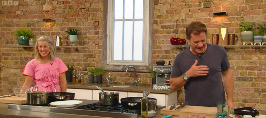 Saturday Kitchen host Matt Tebbutt fights back tears as he is interrupted on air with emotional text from daughter