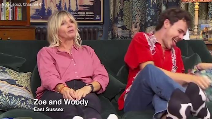 Celebrity Gogglebox’s Zoe Ball mortifies son Woody by revealing the moment she found his used condom