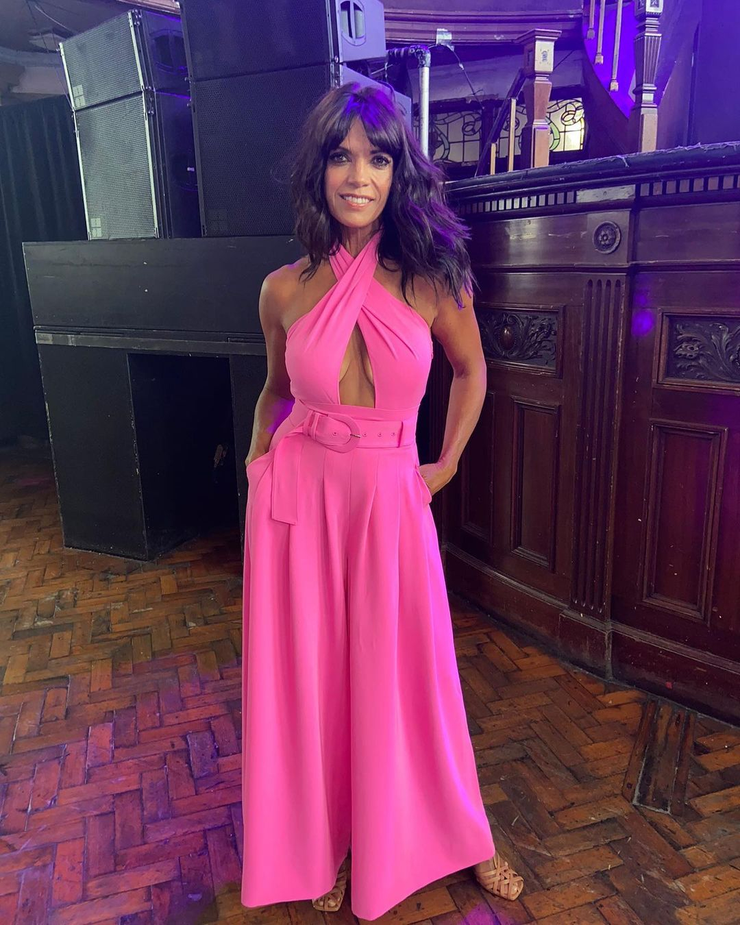 Jenny Powell shows off her long tanned legs in tiny miniskirt after opening up about boob job